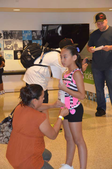 The Rockets organization held its auditions for...